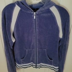 Tek Gear Purple/White Velour Track Suit, Size Small